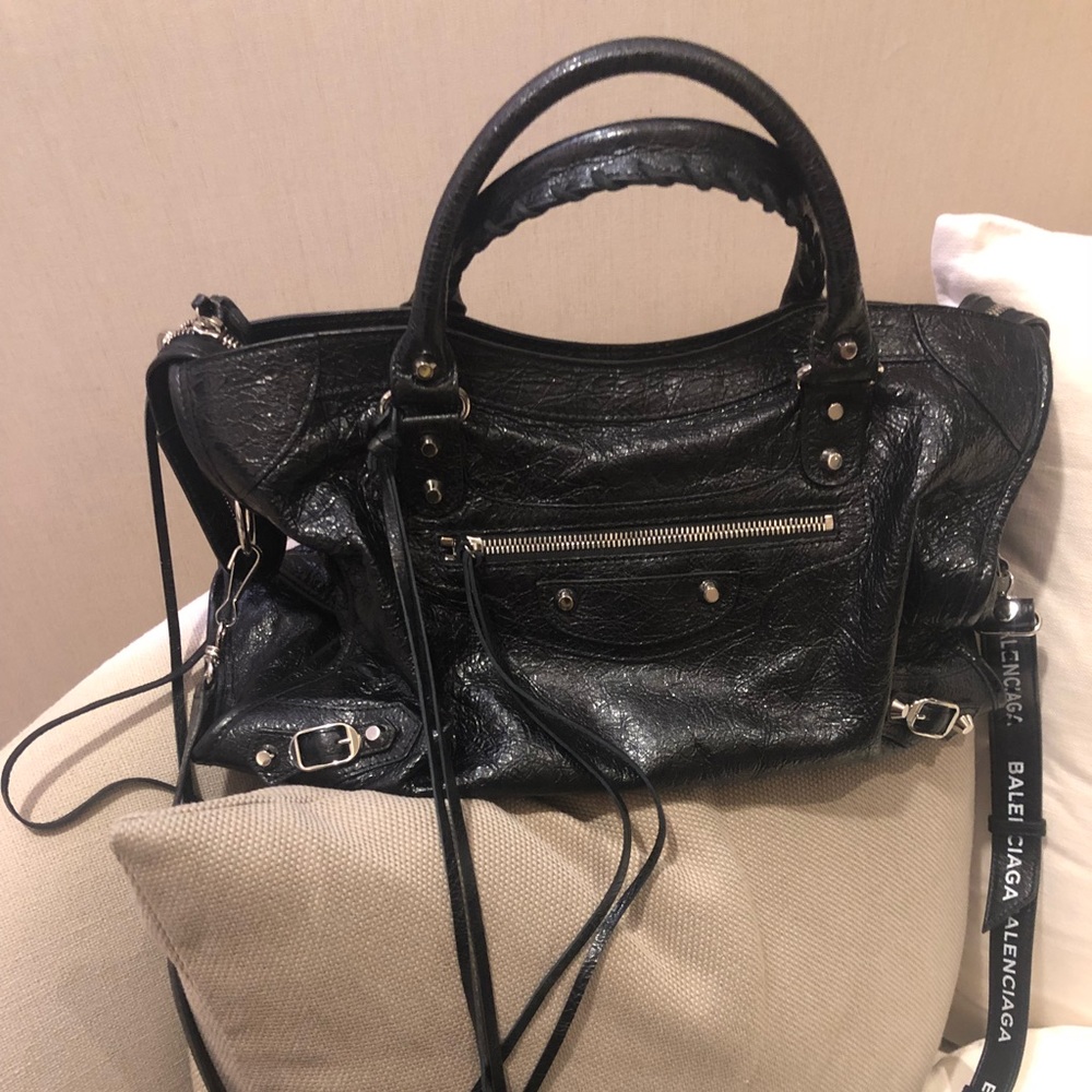 Balenciaga Classic city bag with logo strap